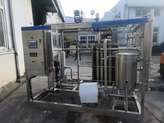 SUS304/316 কাস্টমাইজড 500-5000L/H উদ্ভিদ দুধ প্রক্রিয়াকরণ লাইন সম্পূর্ণ সয়া / বাদাম দুধ উত্পাদন লাইন পিএলসি সঙ্গে দুধ মেশিন