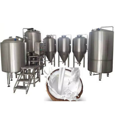 PLC SUS304/316 সহ নারকেল দুধ/নারকেল জল/নারকেল তেলের জন্য শক্তি সঞ্চয়কারী নারকেল প্রক্রিয়াকরণ লাইন কাস্টমাইজড মেশিন