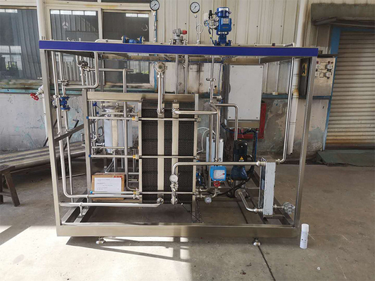 কাস্টমাইজড 0.5-20T/H Pasteurizer For Orange/Apple/Coconut Juice Processing Line PLC SUS304/316 সহ পাস্তুরাইজেশন মেশিন