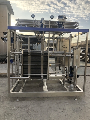 উচ্চ ক্ষমতা 0.5-20L/H Pasteurizer For Milk/Fruit Jucie/Sauce Processing Line সম্পূর্ণ স্বয়ংক্রিয় বা আধা স্বয়ংক্রিয় পিএলসি সহ পাস্তুরাইজেশন মেশিন