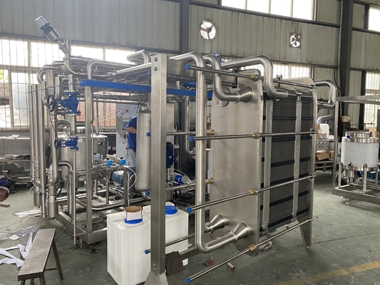 উচ্চ ক্ষমতা 0.5-20L/H Pasteurizer For Milk/Fruit Jucie/Sauce Processing Line সম্পূর্ণ স্বয়ংক্রিয় বা আধা স্বয়ংক্রিয় পিএলসি সহ পাস্তুরাইজেশন মেশিন