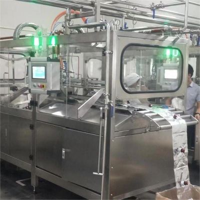 Automatic 1-220L Double Head Aseptic Bag Filling Machine SUS304 for Juice Milk Puree Packaging