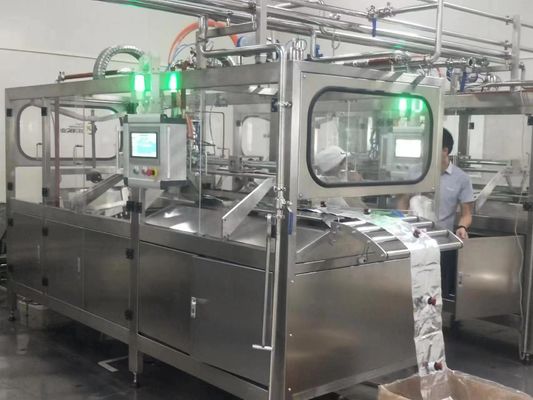 Automatic 1-220L Double Head Aseptic Bag Filling Machine SUS304 for Juice Milk Puree Packaging