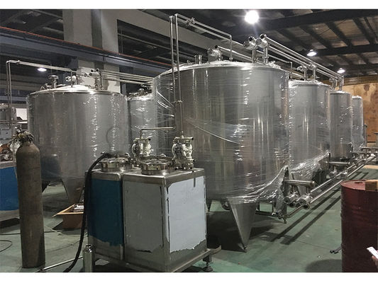 সিআইপি ৩০০০ সিআইপি ওয়াশিং সিস্টেম আইএসও ৯০০১ সার্টিফাইড ফুড ড্রিঙ্কস প্রসেসিং লাইন ইন্ডাস্ট্রিয়াল প্রোডাকশনের জন্য স্বয়ংক্রিয় পরিষ্কার